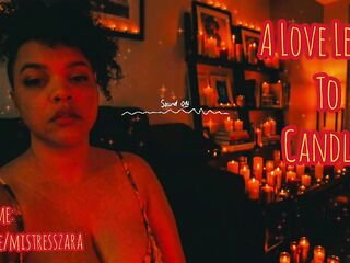 Femdom candle play asmr letter