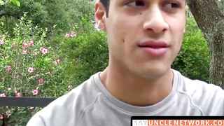 SayUncleNetwork.com - Latino twink's gay sex initiation with raw dick action
