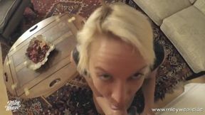 Intense Facial Experience with Miley: A Must-See for Fans of Hot Blondes!