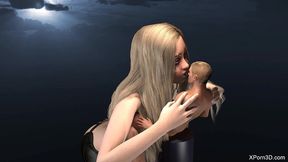 giantess babe jerking off a tiny guy like a toy