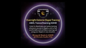 Overnight Extreme Diaper Training - ABDL Trance Training ASMR Audio (43-minutes)