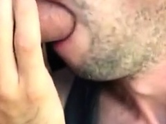 Hot sucking fat uncut dick