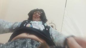 Anal MILF gives a wonderful upskirt orgasm.