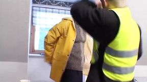 French MILF gets double fucked by young cocks