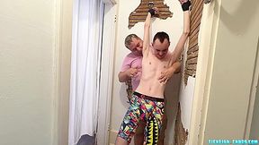 TicklishChubs: Dom Matt loves his hands roaming around Spiritmonkeys slim body