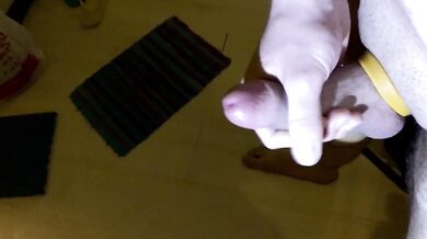 QUADRUPLE MOANING RUINED CUMSHOT IN MY HAND