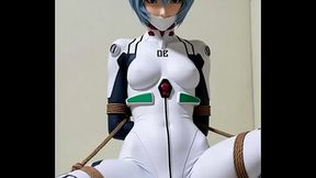 Rei Ayanami tied by rope