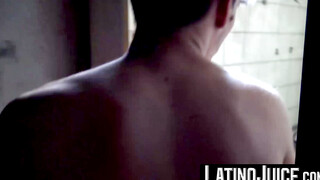 LatinoJuice.com - Slender gay Ross stuffed his mouth with an enormous cock for cash