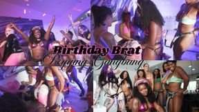 Bratty Bday Pegging Gangbang - 8 Dicks 1 hole