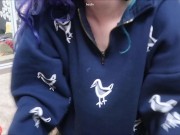 winter cum in sweater