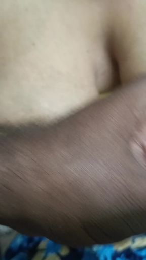 Yellow Colour Bra Girl Showing Her Muskmelon with Step Brother