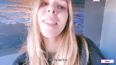 Stepson’s Russian blowjob makes milf cum on her small tits