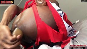 *premium* asshole punched out - ass monkey xl inflatable buttplug angle 2 part 1 - starring dj buttpussy