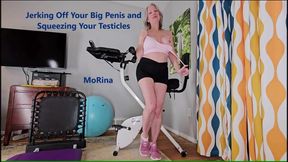 Jerking Off Your Big Penis and Squeezing Your Testicles - MoRina virtual handjob and masturbation copy