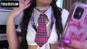 Submissive British babe Maddy Gray has her asshole and pussy destroyed by Pascal White