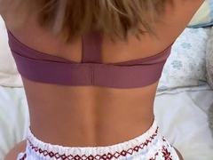 Solo booty assed babe ass toying masturbation in hi def