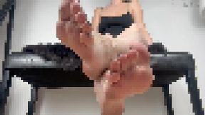 Ignore Close-up Flip-Flops & Barefoot Tease (Pixelated Version)