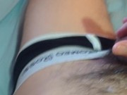 My cum floods me. Homemade