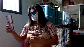 FLAMING VAGINA STEPMOTH MAKES ME A NAKED NUDE WITH HER CELL PHONE!! HER BEAUTIFUL TITS LEAVE ME VERY HOT AND WANTING TO FUCK