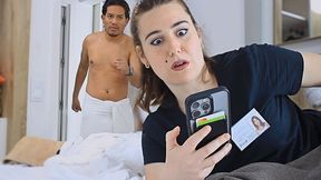 Maid Take The Latins Phone And He Fuck Her