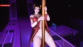 3D animatie van Aziatische volwassenen in cartoon fantasy
