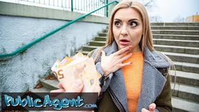 Russian Blonde Caty Kiss Hungry for Cock