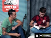 HETEROFLEXIBLE - Dorm Roommates Trevor Harris & Des Irez Assfuck Each Other During Study Break