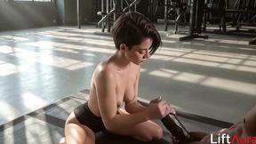 i fucked that cute little bitch with short hair and a tight ass after training[ai]