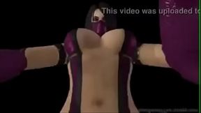 3d Mileena futanari blowjob female taker pov