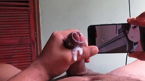 Colombian stud's gigantic cock in slow-motion porn