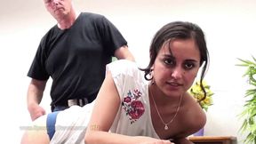 Classroom Yasmeena ass whip