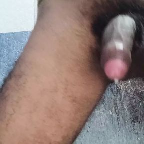 Desi boy jerking in bathroom