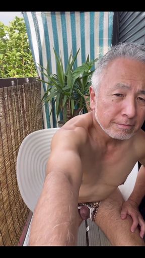 Asian Stepdaddy Masturbate