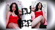 Alt GF Burps & Fidgets in a Tight Red Dress