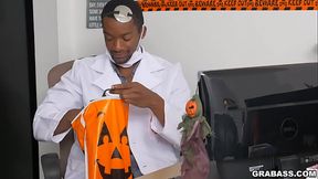 Jacking more than a lantern at the Grab Ass offices for Halloween.