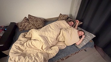 Hot Russian Stepmom Lets Stepson Share Her Bed