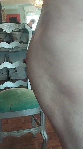 The Dirty Shemale Whore Carla Shows off Her House and Then