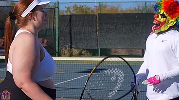 Gibby The Tennis Player Smashes Slim thick chick Red Head Pawg