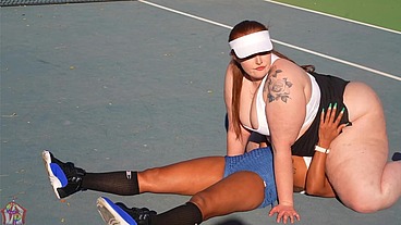 Gibby The Tennis Player Smashes Slim thick chick Red Head Pawg