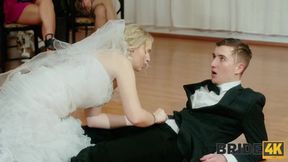 Euro bride4k cheats on her groom with a lucky stranger