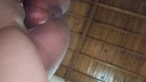 the slut hotwife lied to her husband telling him that she will go to a friend&#039;s house and endep in my apartment creampied