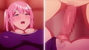 He holds her head and cums in her mouth, swallowing it and then unable to hold back, he puts it in and cums inside her.