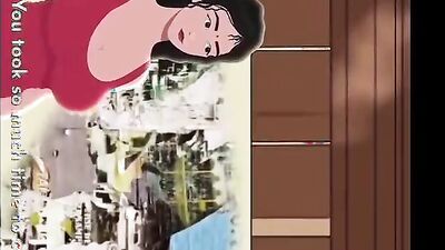 Sexy beach babe gets naughty with her boyfriend's friend on hentai anime