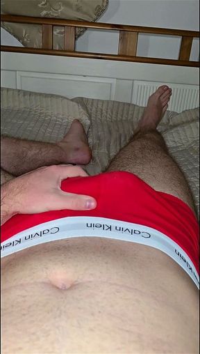 Masked Straight Dom’s Red Underwear Bulge Tease | PhantomGentX