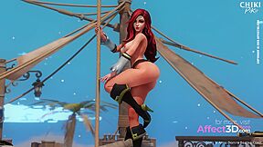 The Hottest Pole Dance Ever - 3d Animation By Chikipiko