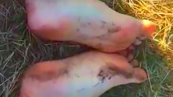 Solo Male: Feet in Mud