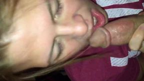 Amateur Blowjob and Cum Swallowing POV