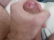 Quick Tug at work. Cumshot