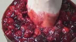 Stomping and squirting on the forbidden cake