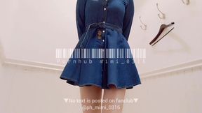 【女子更衣室】生着替え　試着室　日本人　素人　個人撮影　Japanese Amateur　mini dress